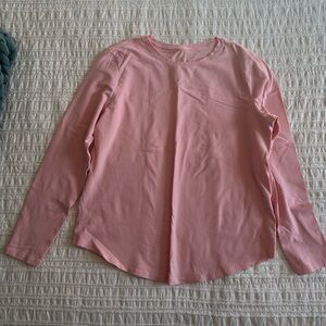 lululemon athletica Soft Pink Long Sleeve Top